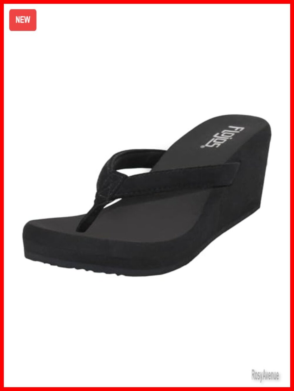 Flojos Olivia Women's Wedge Sandals 3-Inch Platform Arch Support Slip On